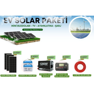 Güneş Enerji Sistemleri Yaz Kış Kullanım Solar Paket Güneş Enerji Sistemleri Yaz Kış Kullanım Solar Paket